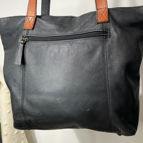 G H Bass & Co Large Tote Shoulder Bag Black Purse - Picture 2 of 11